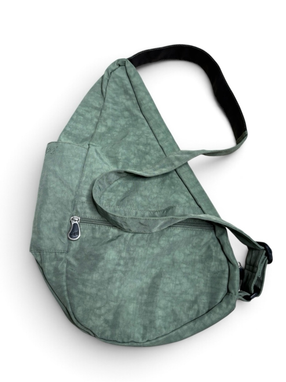 AMERIBAG Healthy Back Sling Bag Backpack Green Nylon Travel Bag Outdoors Hiking